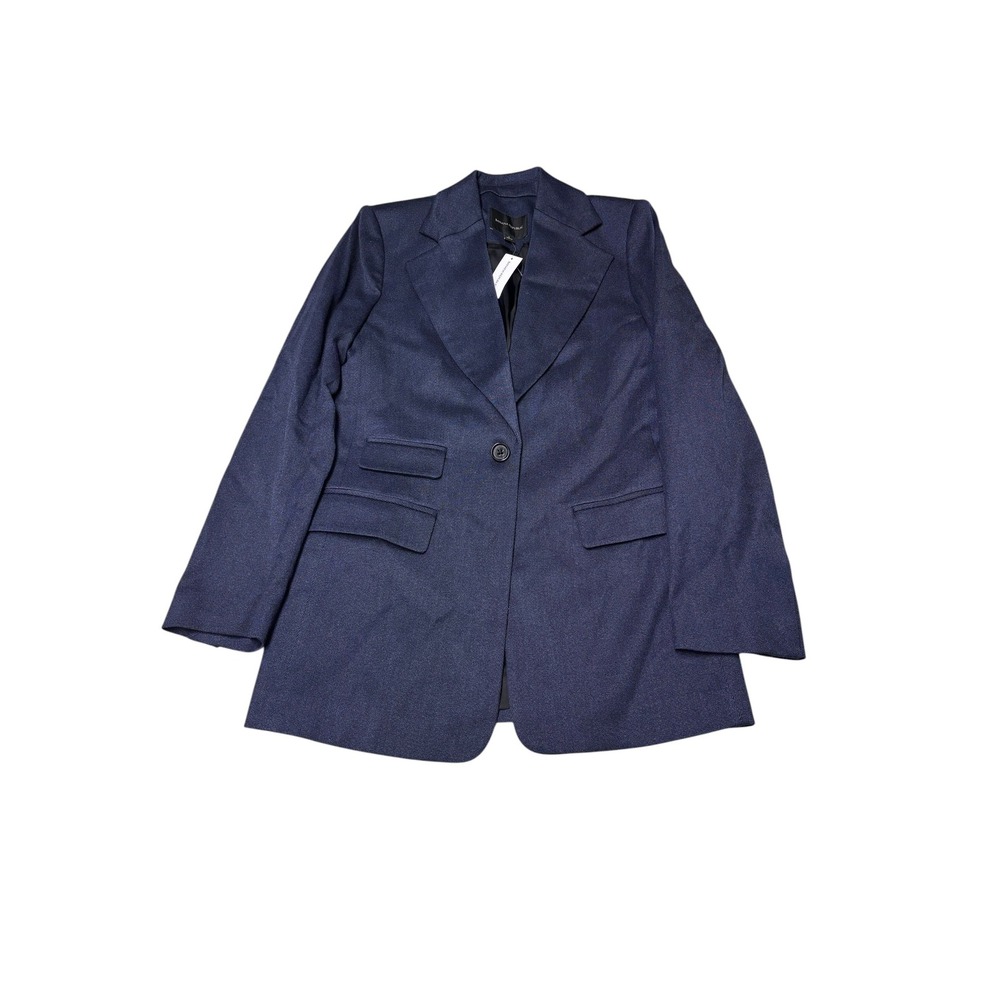 NWT Banana Republic Navy Blue Long and Lean Size 2‎ Blazer Single Button Jacket